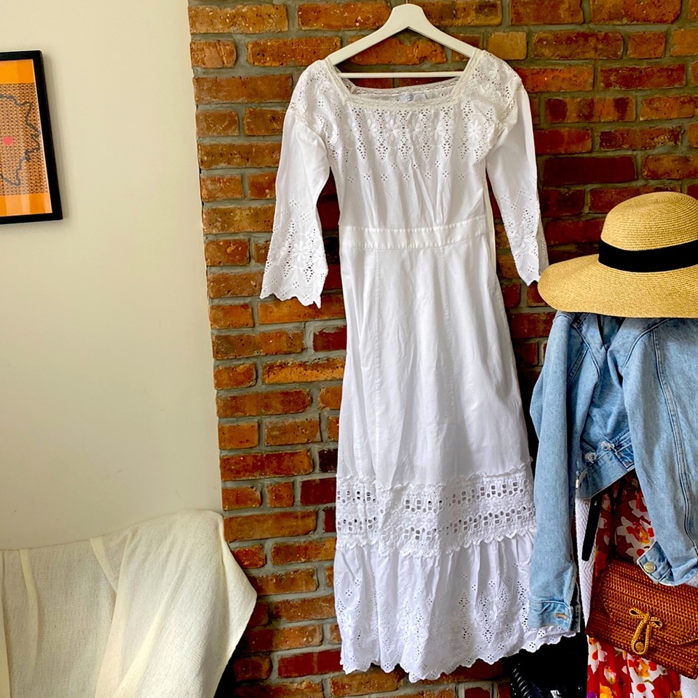 White Cotton dress